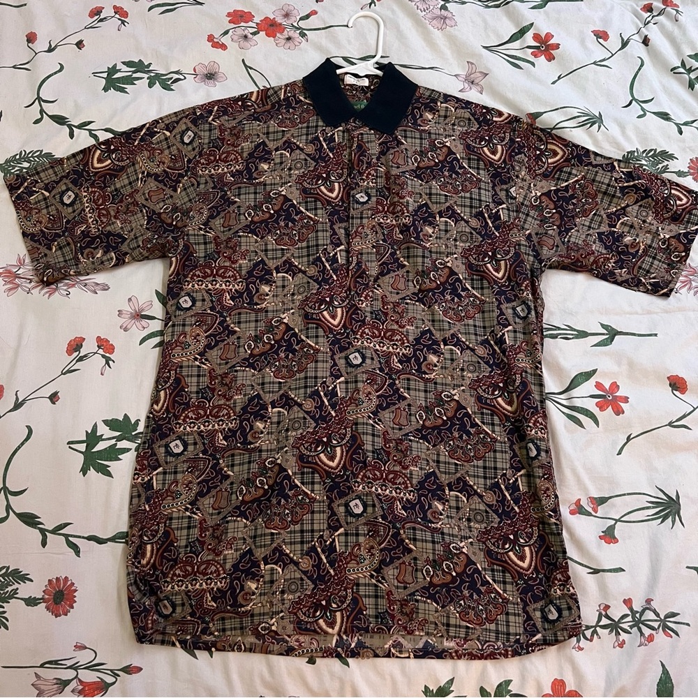 Michael Thomas Egyptian Nile Cotton Shortsleeve Button Up